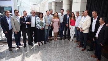 Urtubey y Sergio Uñac junto