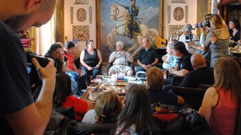 Reunion con familiares y excombatientes