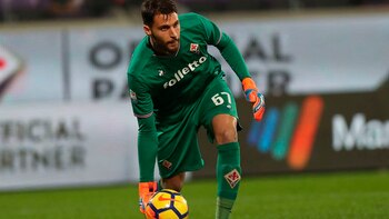 El arquero Marco Sportiello fue el último que lo vio con vida a Astori (@Sp_Fiorentina)