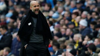 Josep Guardiola, entrenador del Manchester