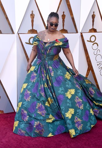 Christian Siriano para Whoopi Goldberg,
