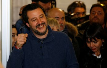 Matteo Salvini, líder de la