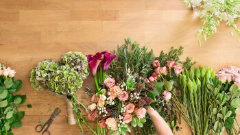 La percepción de flores femeninas
