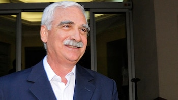 El dirigente, cuando presidía la