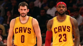 Kevin Love y LeBron James
