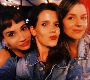 Celeste, Violeta y Marcela, en