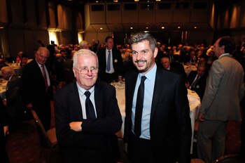 Marcos Peña con su padre