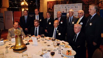 Marcos Peña ayer en el Rotary Club (Maximiliano Luna)