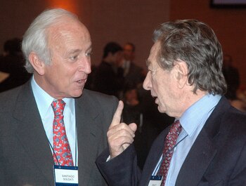 Los empresarios Santiago Soldati y Franco Macri compartieron viajes de negocios (NA)
