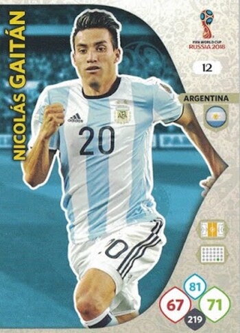 La versión Adrenalyn de Nicolás