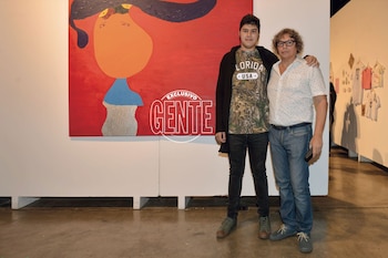 Con Roberto Echen, uno de