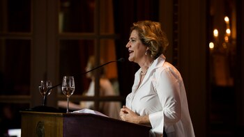 La periodista Pilar Rahola fue una de las disertantes