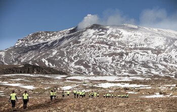 Imponente panorámica del Desafío Volcán