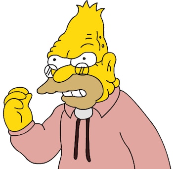 Abraham Simpson más conocido como