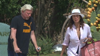 Boris Bocker y su mujer