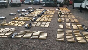 El cargamento incautado en Mendoza