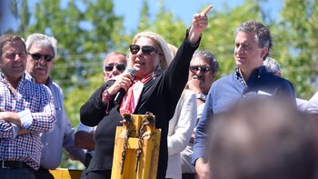 Carrió en el acto de