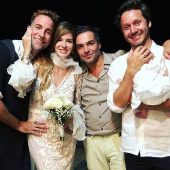 La China y Benjamín junto