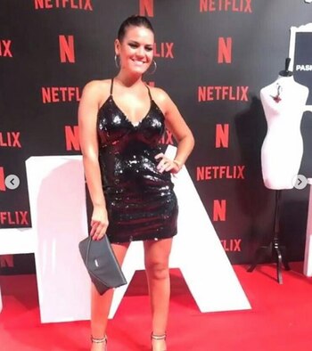 Mica Vazquez, con un básico negro