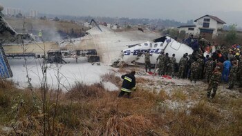 El avión se salió de