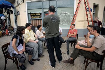 Adrián Caetano en acción (Foto