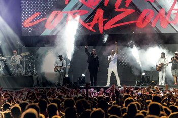 Daddy Yankee y Ozuna. (Fotos