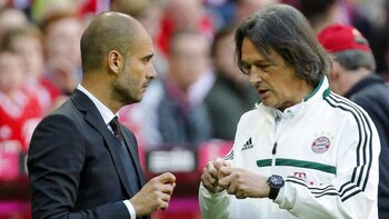 Pep Guardiola y el médico