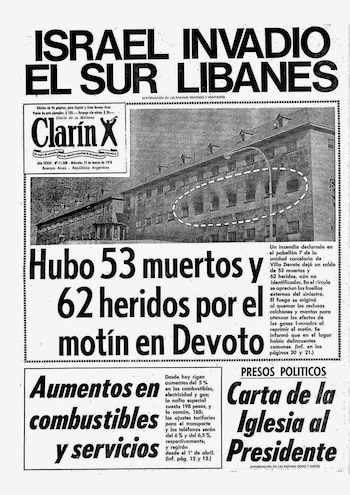 Clarín y la masacre. Cardozo