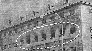 El fuego en el pabellón