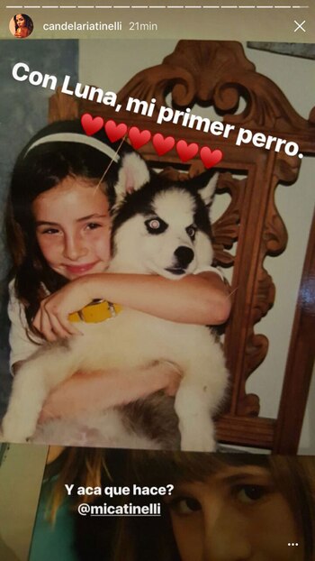 Con su primera mascota. (Foto: