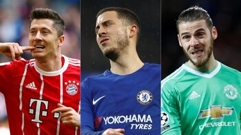 Lewandowski, Hazard y David De