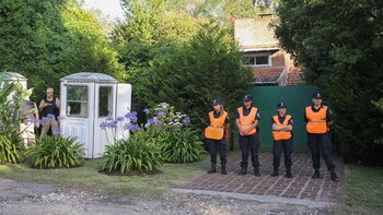 El frente de la casa