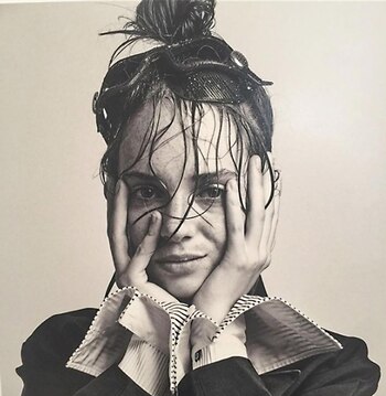 La joven posó para editoriales