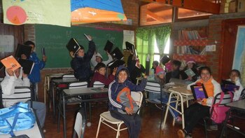 Recepción de donaciones en una