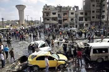 7 años de horror, una imagen de las desoladoras calles de Siria