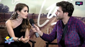 Lizardo entrevistando a Lali…¡Siempre está