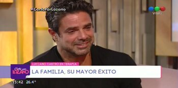 La emoción de Luciano Castro