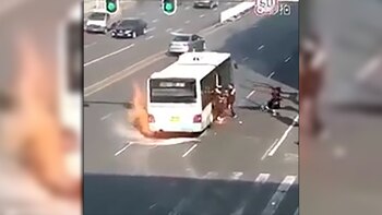 Los pasajeros salieron luego de