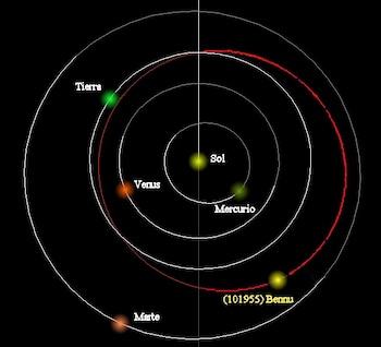 Bennu, que tiene unos 500