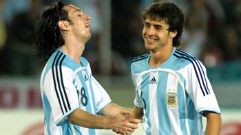 Aimar y Messi compartieron algunos