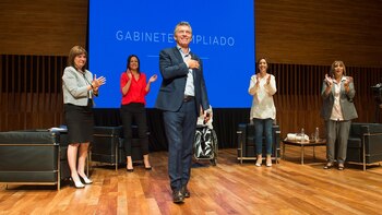 Mauricio Macri en la primera