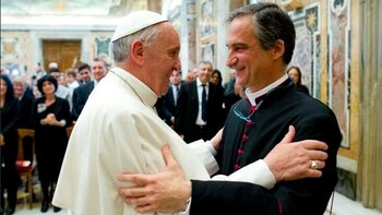 El papa Francisco y Dario