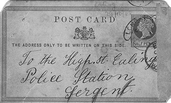 La postal enviada por el