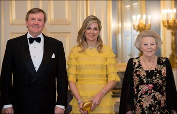 Máxima resaltó entre las invitadas