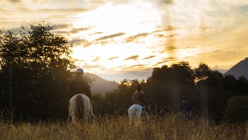 Disfrutar de una cabalgata durante