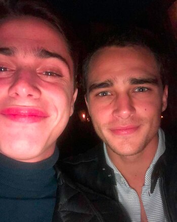 Francisco con su ex cuñado,