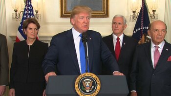 El presidente, Donald Trump, confirmó