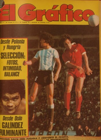 “Desde Polonia y Hungría”, anunciaba la portada de El Gráfico del 31 de marzo de 1976