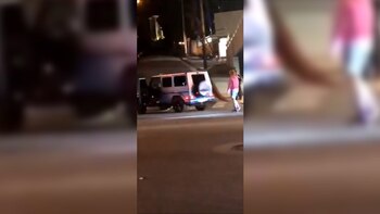 La camioneta de Justin Bieber quedó