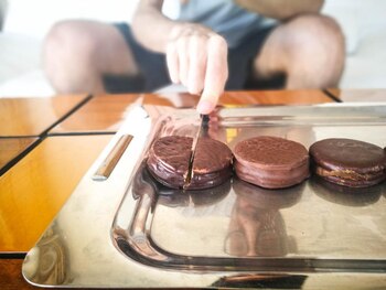 Facundo realizando la cata